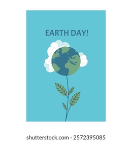 Earth Day. International Mother Earth Day. Environmental problems and environmental protection. Caring for nature. vector illustration Sustainable living concepts: love earth, make everyday Earth day