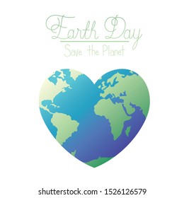 earth day label icon vector illustration design