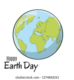 Earth day logo design. World environment day. Ecology concept. Vector Illustration.