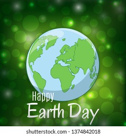 Earth day logo design. World environment day. Ecology concept. Vector Illustration.
