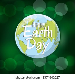 Earth day logo design. World environment day. Ecology concept. Vector Illustration.