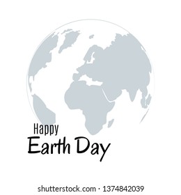 Earth day logo design. World environment day. Ecology concept. Vector Illustration.
