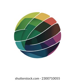 Earth Day-Logo-Symbol, Erdvektor mit grünem Blatt, speichern Sie das Logo des Earth Day