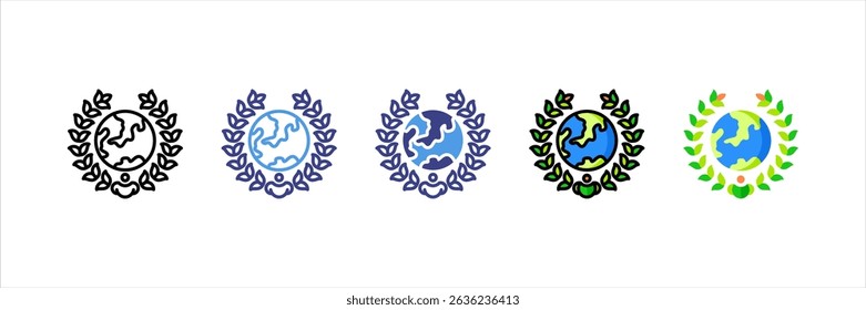 Earth Day Multi Style Icon Set