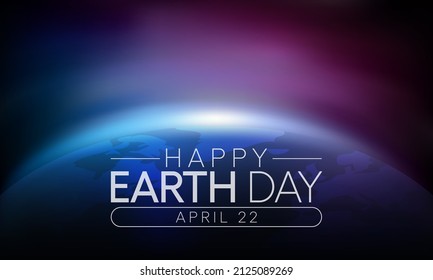 Earth day is observed every year on April 22, to demonstrate support for environmental protection. Vector illustration.