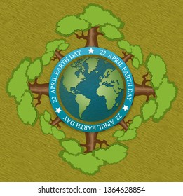 Earth day, paper art