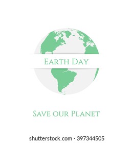 Earth Day Planet Banner Template