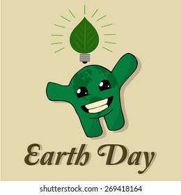 Earth day, Planet with idea
