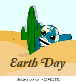 Earth day, Planet planet playing hide and seek in the wilderness