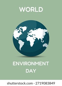 El afiche del Día de la Tierra. El concepto de protección ambiental que promueve el desarrollo sostenible, la conservación del clima, la responsabilidad de actuar y la gobernanza global de la naturaleza y el futuro