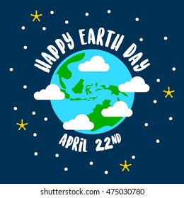 Earth day poster design template. World environment day. 