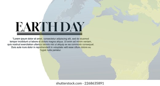 afiche del día de la tierra y folleto