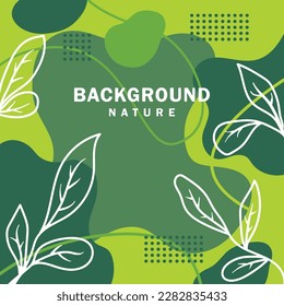 Earth Day poster with green background,liquid shape,leaves and elements can be used for print,flyer,cover,banner design,book,web,etc