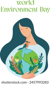 Earth day poster set. Vector illustrations for graphic and web design, business presentation, marketing and print material.