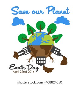 Earth day Poster Template

