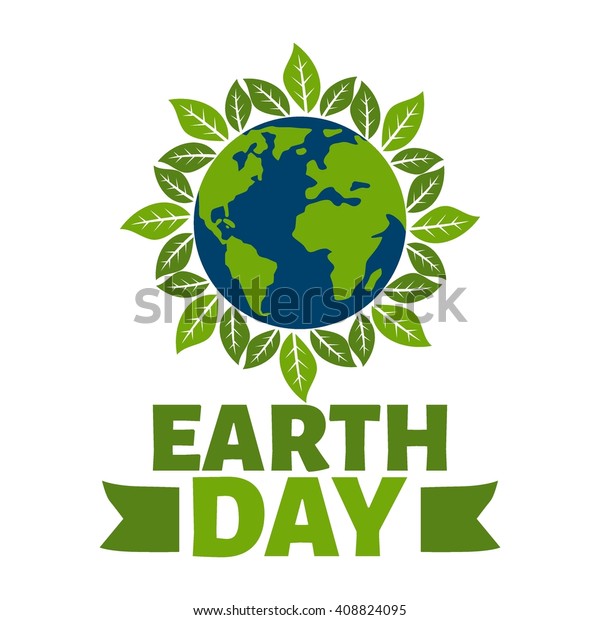 Earth Day Poster Template Stock Vector (Royalty Free) 408824095