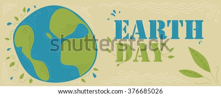 Earth Day Poster (Vector Art)