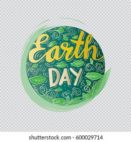  Earth Day poster. Vector illustration with the Earth day