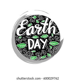 Earth Day poster. Vector illustration with the Earth day