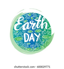  Earth Day poster. Vector illustration with the Earth day