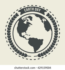 Earth Day poster. World Earth Day vector template
