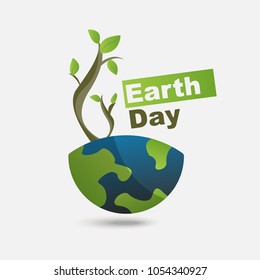 Earth Day Save My Life Design On White Background