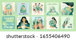 Earth Day. Save Nature. Vector templates for card, poster, banner, flyer. Design element
