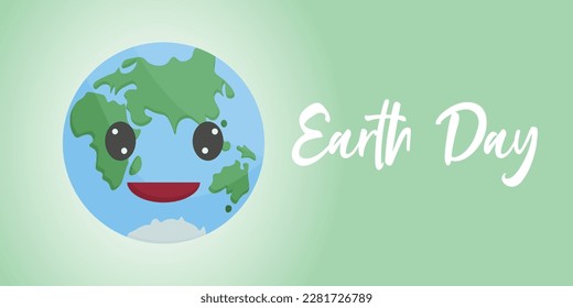 earth day. Save the earth. Earth Day Poster Template. Vector Illustration