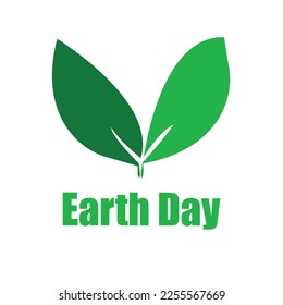earth day save the world logo vector illustrations