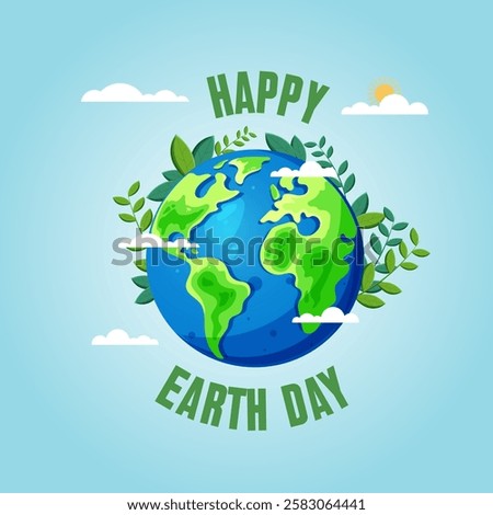 earth day social media square feed design 