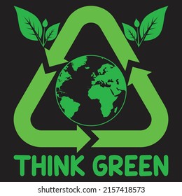 Earth day T Shirt Design With custom vector 