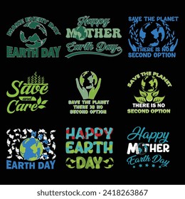 Earth Day T – shirt Design Bundle