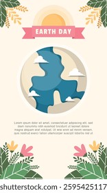 Earth Day Template. Earth day event. Save the earth