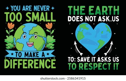 earth day t-shirt design,  Earth Day Teacher Shirt Heart Earth Day 2025 T-Shirt