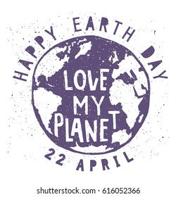 Earth Day vector 22 April Concept illustration