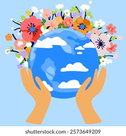 Earth Day Vector Art Collection: Eco-Friendly Illustrations Focused on Sustainability, Nature Conservation, Renewable Energy, and Environmental Awareness