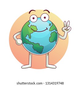Earth day vector cartoon