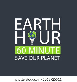 Earth Day vector design template. Save the planet. Vector illustration.