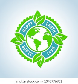 earth day vector green flat logo design template plant tree white vacation nature vine world isolated life abstract holiday background scene natural earth ceremony ecosystem leaf celebration scenery g
