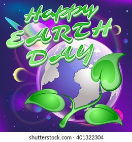 Earth day, vector illustration