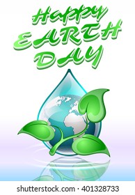 Earth day, vector illustration