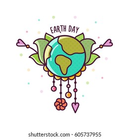 Earth Day. Vector illustration.