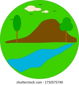 Earth Day. Vector illustration. A fertile natural background. Save the Earth.