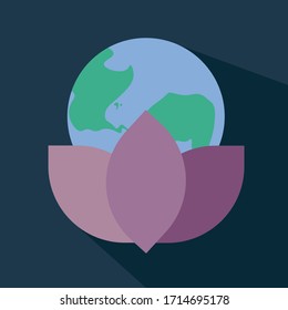 EARTH DAY VECTOR ILLUSTRATION FLAT DESIGN, POSTER, BACKGROUND
