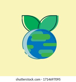 EARTH DAY VECTOR ILLUSTRATION FLAT DESIGN, POSTER, BACKGROUND