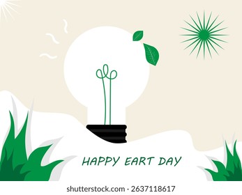 Earth Day. Vector illustration for graphic and web design, business presentations, marketing and printed materials, in flat design style.
