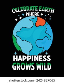 Earth Day Vector T shirt design