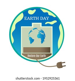 earth day web banner design. earth day campaign. illustration vector