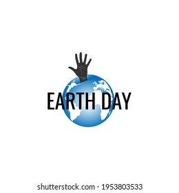earth day web banner design isolated on white background. illustration vector