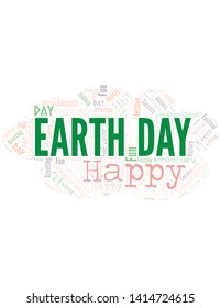 Earth Day Word Cloud. Wordcloud Made With Text.